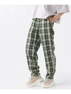 レピピアルマリオ チェック シェフパンツ