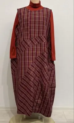 着物リメイクジャンバースカート