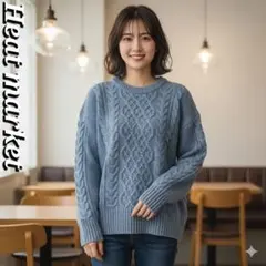 ✨美品✨Heart Market ざっくりケーブルニットプルオーバー