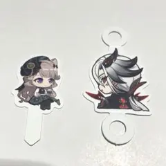 原神　カフェ　韓国　ストロータグ　ピック　アルレッキーノ　リネット