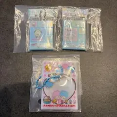 サンリオキャラクター フレークシール　タイルシール　キーホルダー3点セット