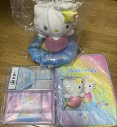 ハローキティ 当たりくじ ウォーターボトル クリアバッグ ぬいぐるみ 3