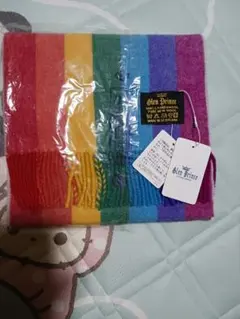 新品⭐Glen Prince グレンプリンス ピュアウールマフラー⭐レインボー