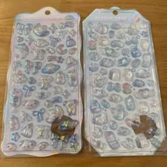 【正規品】ちゅるきら　ボンボンドロップシール　みずいろボンボン　2枚セット