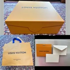 LOUIS VUITTON オレンジギフトボックスショッパー袋　メッセージカード