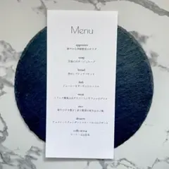 メニュー表　結婚式　ウェディング　食事　ドリンク　ゲストテーブルペーパーアイテム