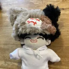 ぬいぐるみ帽子　ぬいぐるみ10cmサイズ テテふわもこネコ耳帽　ライブ着用
