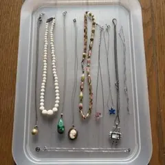 ネックレスまとめセット　ネックレス9本　ブレスレット1本