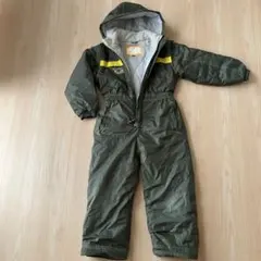 子供用フード付きジャンプスーツ オリーブグリーン