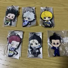 ハンターハンター　カプセルラバーマスコット　6個