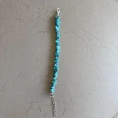 ターコイズビーズブレスレット アジャスター付き