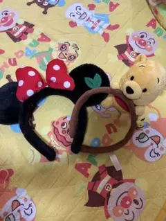 ディズニーカチューシャ ミニーマウス・プーさん