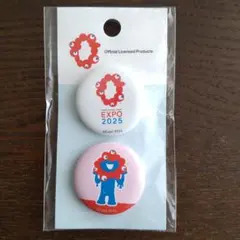 万博　ミャクミャク　缶バッジ　2個入り