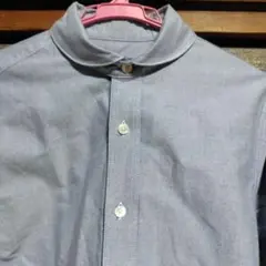 美品◆ハバーサック ラウンドカラーシャツ【S】丸襟 長袖 綿100％