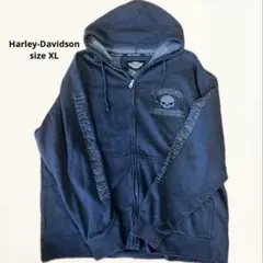 Harley-Davidson スカルロゴ ジップアップパーカーのサムネイル