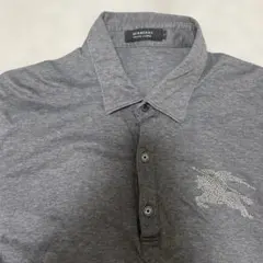 激レア BURBERRYBLACK LABEL スタッズ　ポロシャツ　ホースロゴ