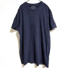 アメリカンイーグル Ｔシャツ クルーネック 半袖 無地 Ｍ 紺 綿 カジュアル