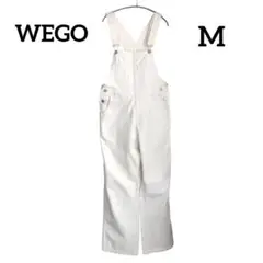 【WEGO】ホワイトデニムサロペット M