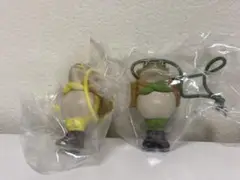 無事カエル ストラップ 弍 癒しの緑色 幸福の黄色