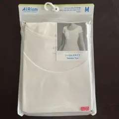【新品】 ユニクロ AIRism UネックTシャツ シームレスタイプ
