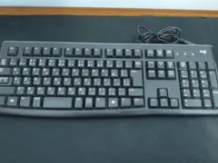 Logitech 有線キーボード 英語配列 黒