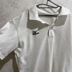 MIZUNO ミズノ ポロシャツ ホワイト テニスウェア？訳あり⚠️最終処分のサムネイル