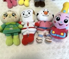 メロンパンナちゃん　しょくぱんまん　プリちぃビーンズ　ぬいぐるみ　アンパンマン