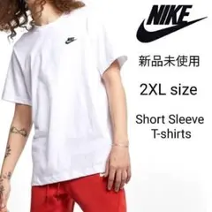 新品未使用 ナイキ ワンポイント Tシャツ 白 XXL AR4999 国内正規品