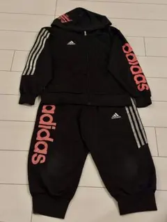 adidas アディダス ジャージ パーカー セットアップ ブラック