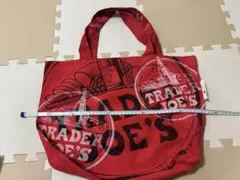 Trader Joe's トートバッグ レッド キャンバス