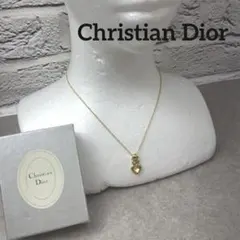 Christian Dior クリスチャンディオール ゴールドハート ネックレス
