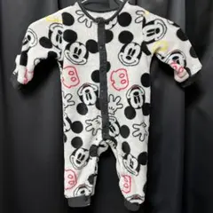 【70〜80】ミッキーマウス フリースロンパース