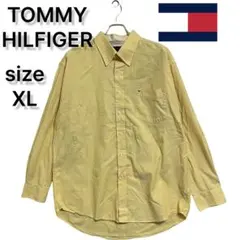 90s トミーフィルフィガー ボタンダウンシャツ 長袖 古着 ビックシルエット