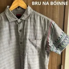 【オシャレ◎】BRU NA BÓINNE ブルーナボイン 刺繍柄シャツのサムネイル