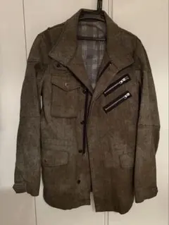 PPFM ブラウンジャケット チェック柄