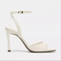 ZARA ハイヒール サンダル　白のサムネイル