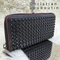 ✨極美品✨ ルブタン 長財布 パネトーネ ラウンドジップ ブラック レザー