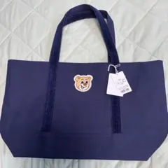 新品未使用】フェイラー オールドテディ ワッペントート ネイビー L