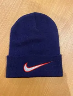 Nike ネイビー ニット帽 フリーサイズ