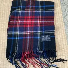 カシミヤ混合 タータンチェックマフラー