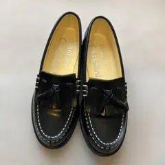 【HARUTA × Casselini】タッセルローファー 黒23