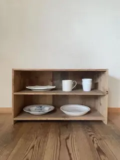 3段飾り棚 食器棚 木製棚 古道具 古家具 - メルカリ