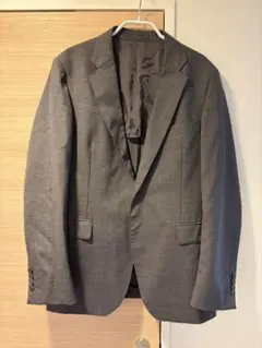 District シングル　2つ釦　チャコルグレー　ジャケット