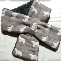 しろくま☆6重ガーゼ＆ボアマフラー