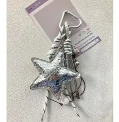 シルバー星型キーホルダー