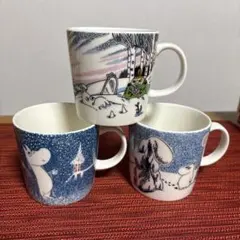 ムーミン アラビアマグカップ3点セット