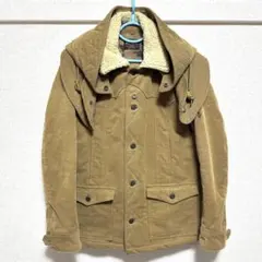 MR. OLIVE ボア襟付き コーデュロイ フード付きジャケット