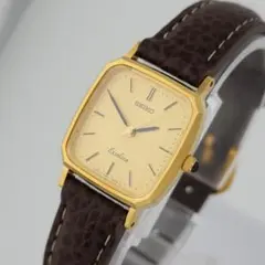 ​極美品純正ベルトセイコー エクセリーヌ 7321-6570 電池交換済 稼働品