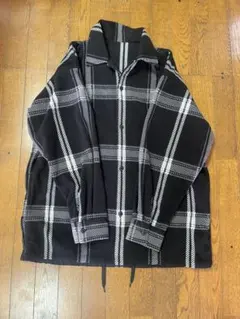 フリースチェックオーバーサイズシャツ