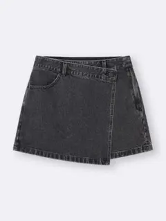 GU デニムラップスカート L